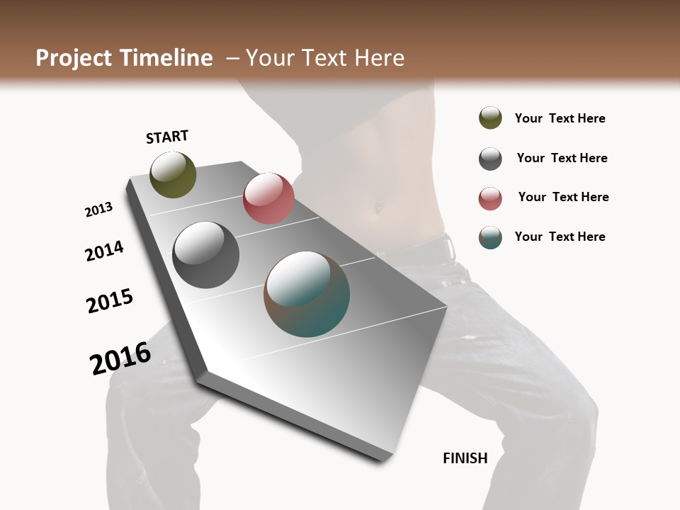 Moving Fitness Female PowerPoint Template