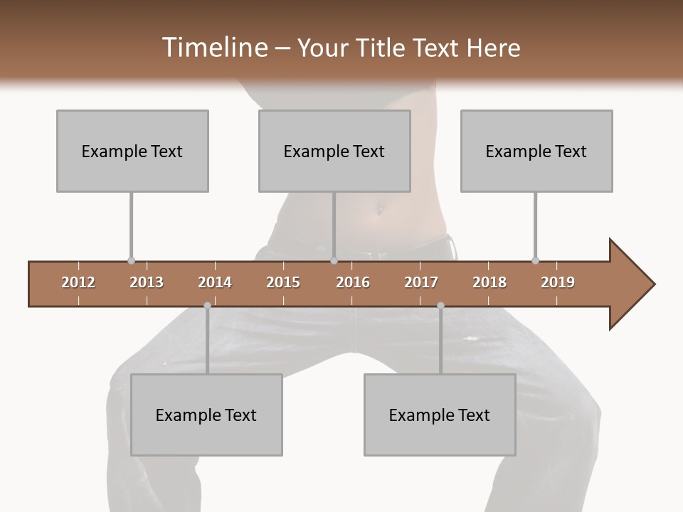 Moving Fitness Female PowerPoint Template