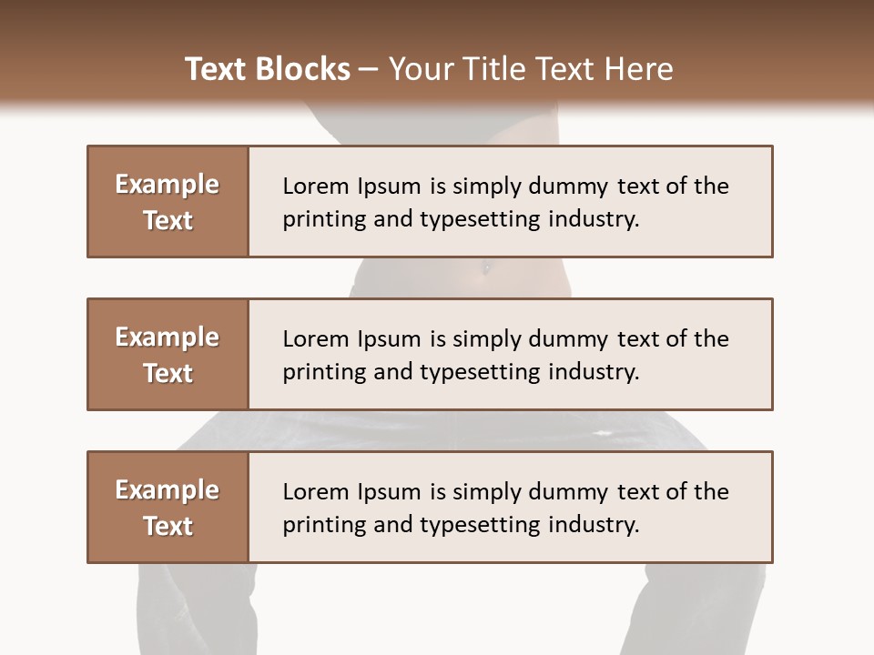 Moving Fitness Female PowerPoint Template