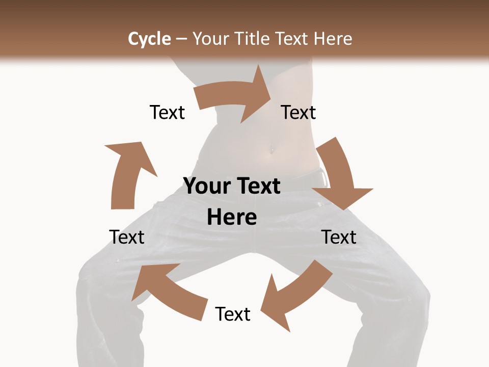 Moving Fitness Female PowerPoint Template