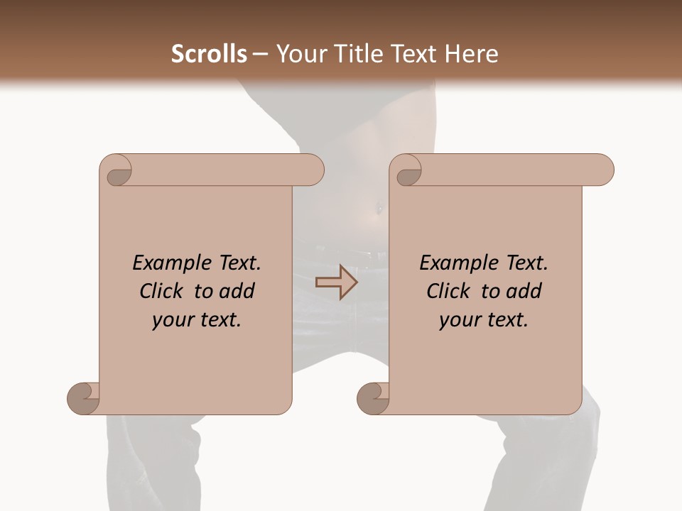 Moving Fitness Female PowerPoint Template