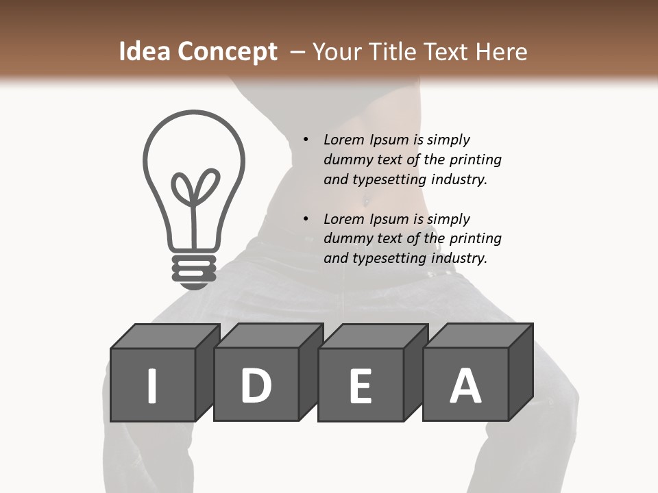 Moving Fitness Female PowerPoint Template