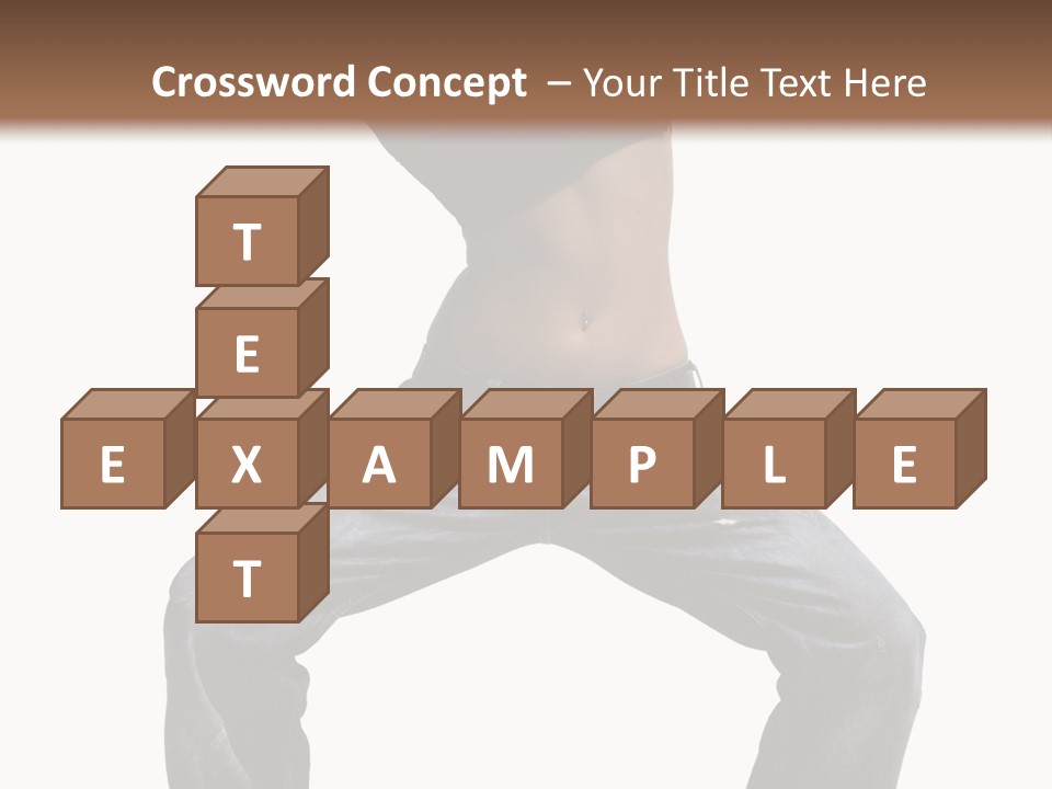 Moving Fitness Female PowerPoint Template