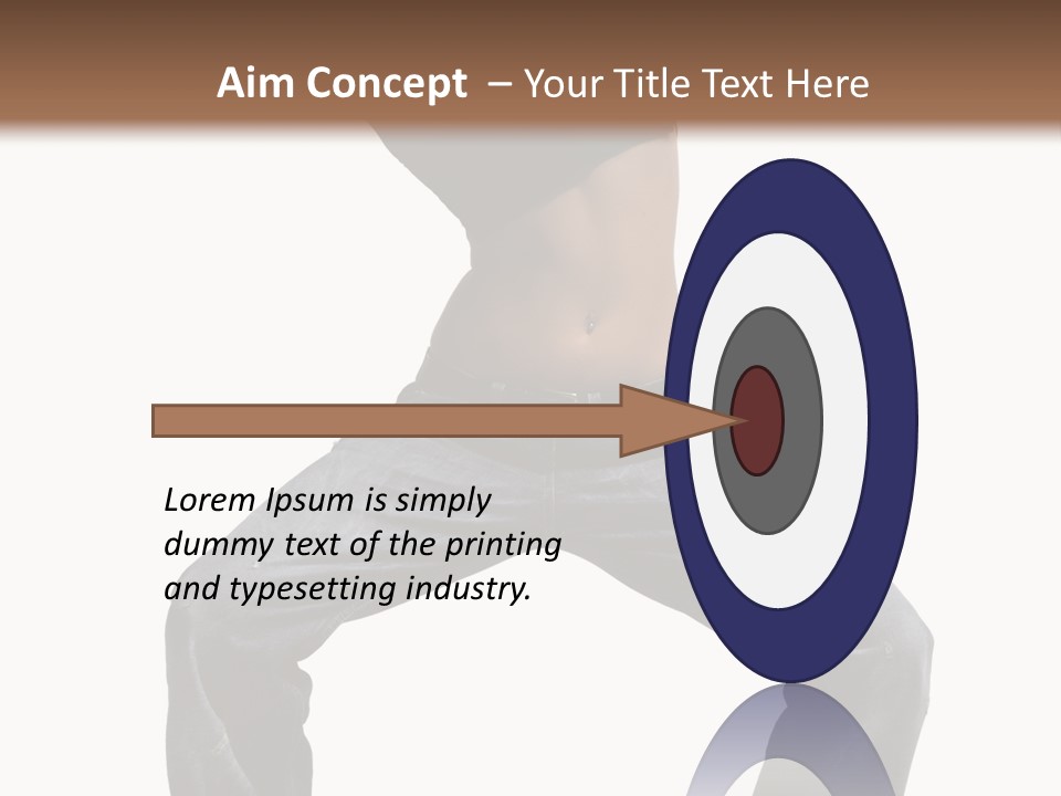 Moving Fitness Female PowerPoint Template