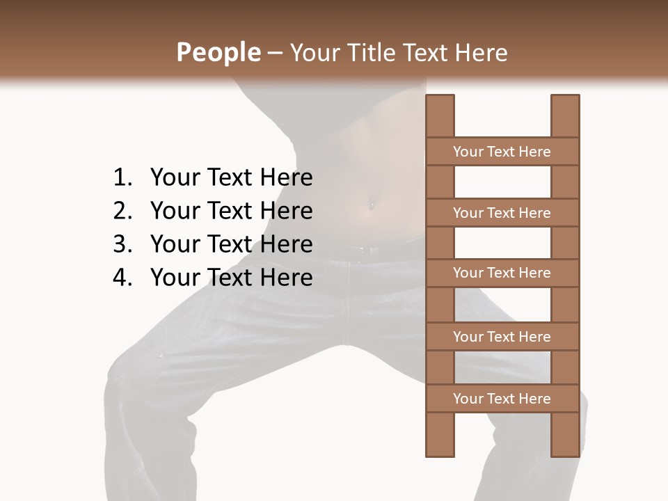 Moving Fitness Female PowerPoint Template