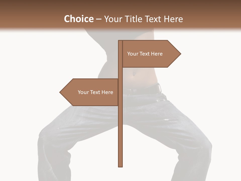 Moving Fitness Female PowerPoint Template