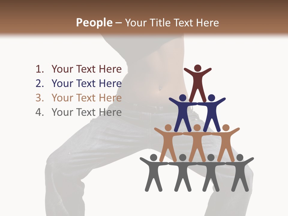 Moving Fitness Female PowerPoint Template