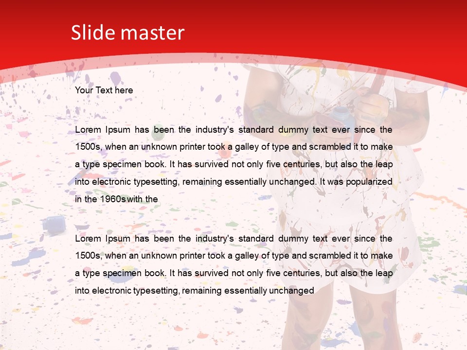 Full Body Colour Play PowerPoint Template