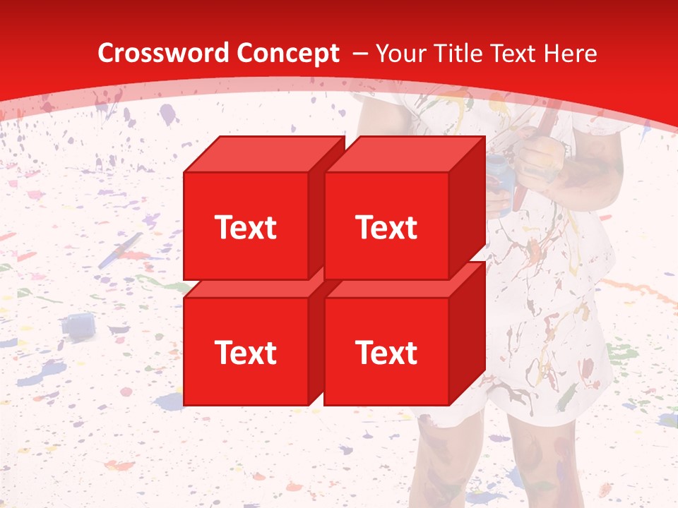 Full Body Colour Play PowerPoint Template