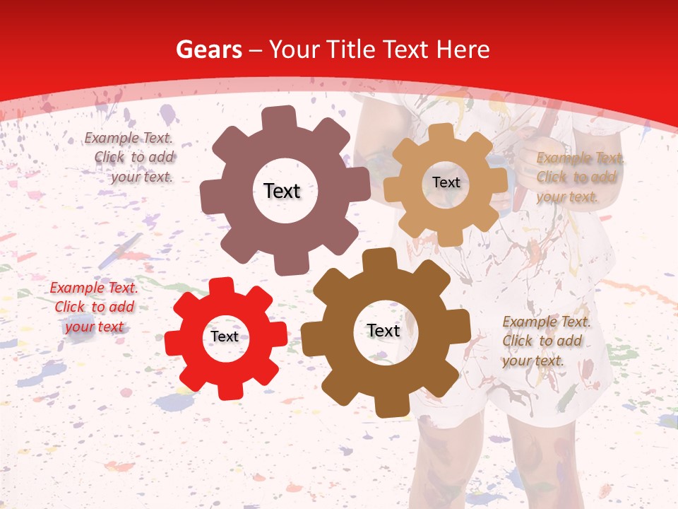 Full Body Colour Play PowerPoint Template