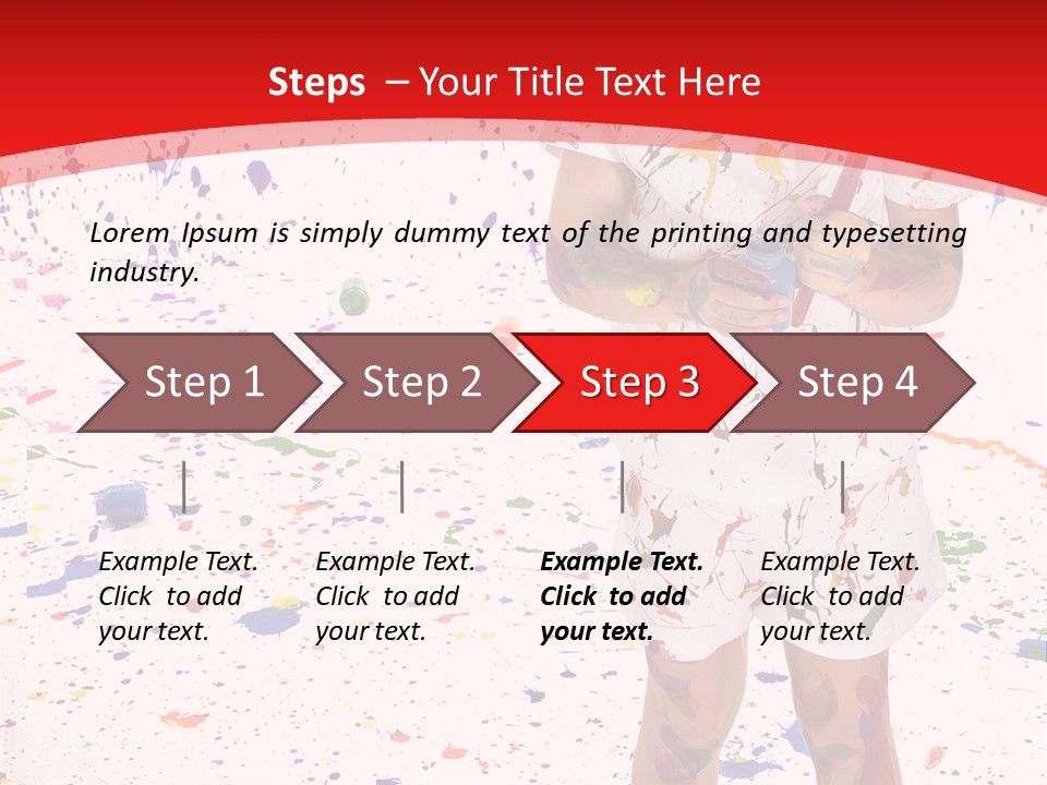 Full Body Colour Play PowerPoint Template