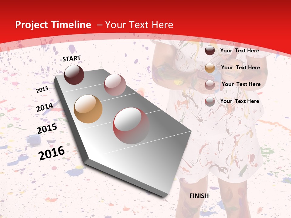 Full Body Colour Play PowerPoint Template