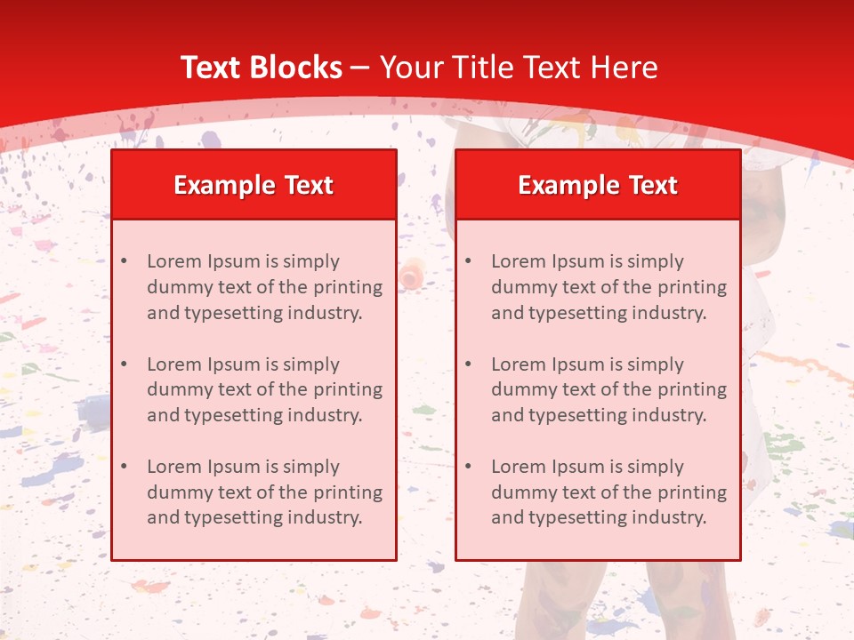 Full Body Colour Play PowerPoint Template