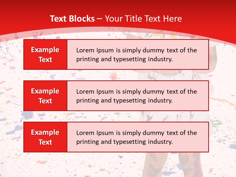 Full Body Colour Play PowerPoint Template