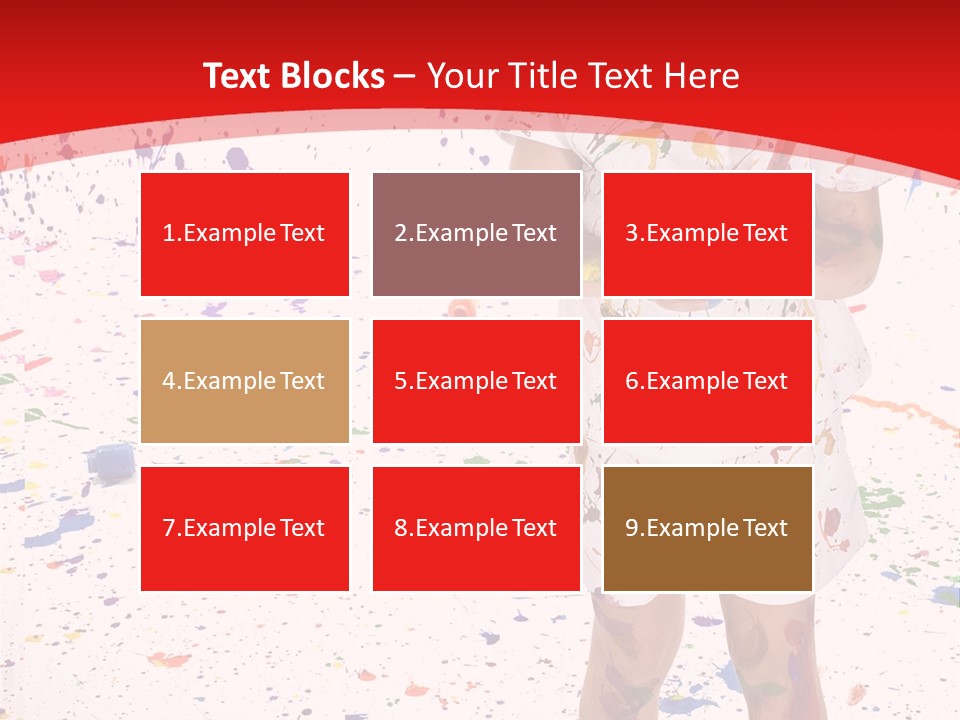 Full Body Colour Play PowerPoint Template