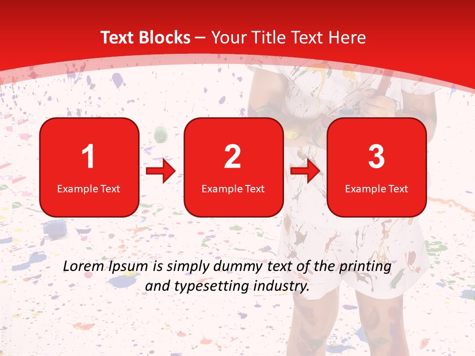 Full Body Colour Play PowerPoint Template