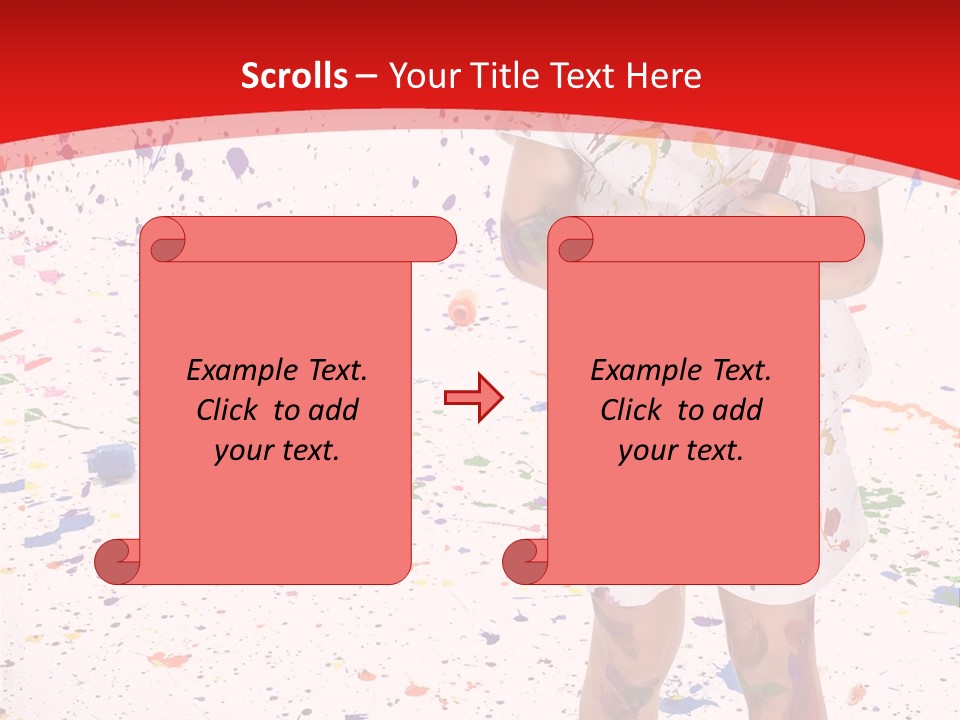 Full Body Colour Play PowerPoint Template