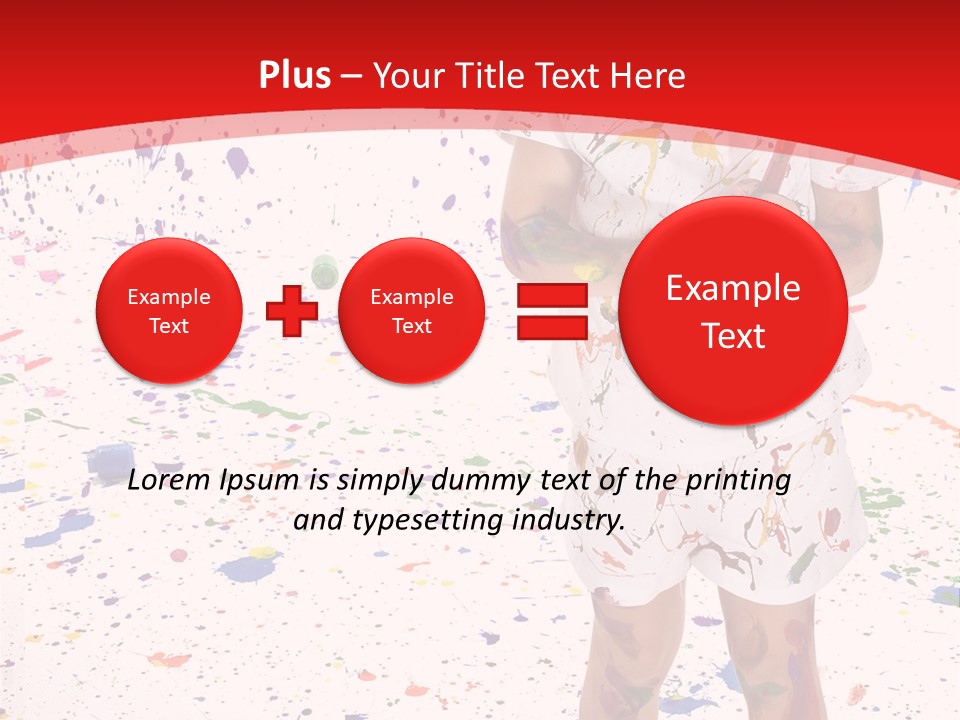 Full Body Colour Play PowerPoint Template