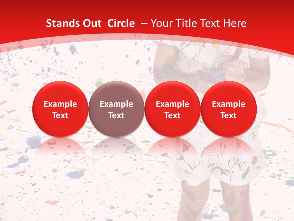 Full Body Colour Play PowerPoint Template