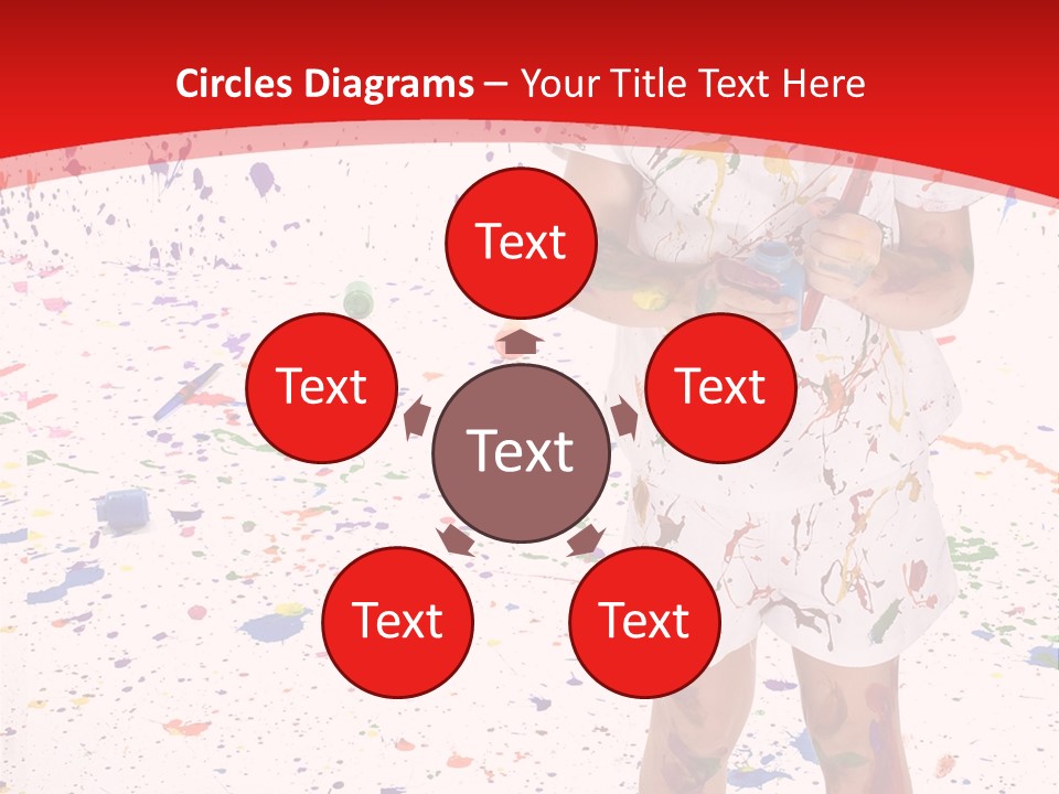 Full Body Colour Play PowerPoint Template