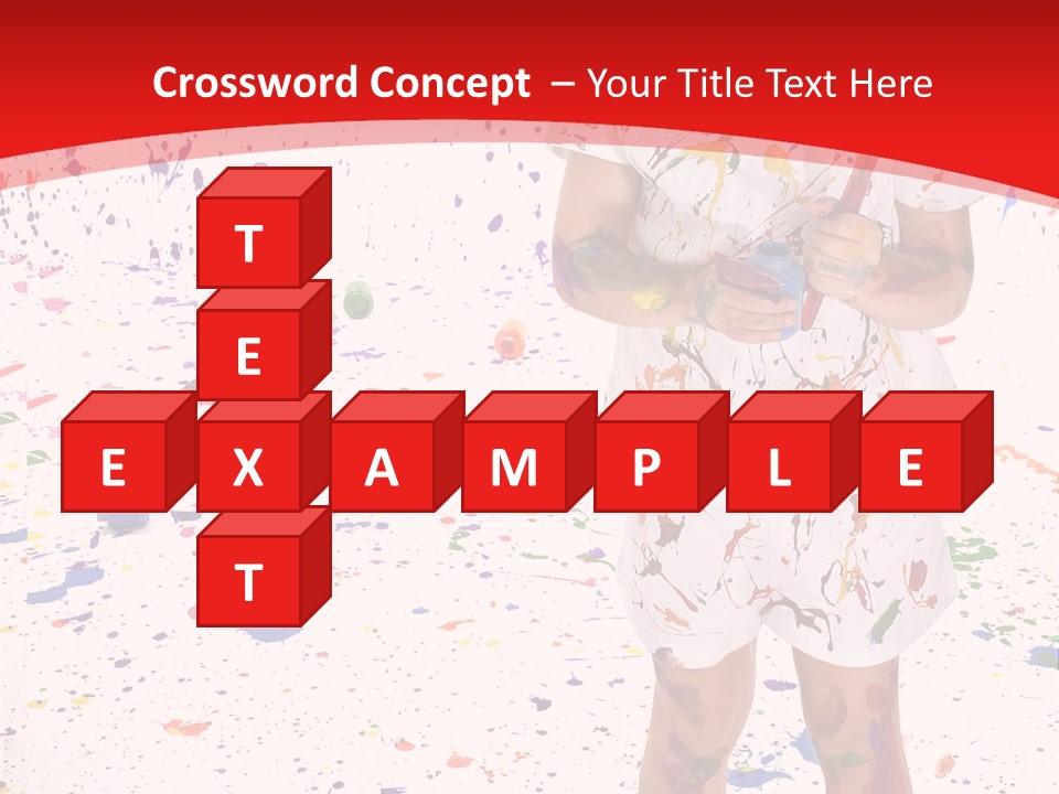 Full Body Colour Play PowerPoint Template