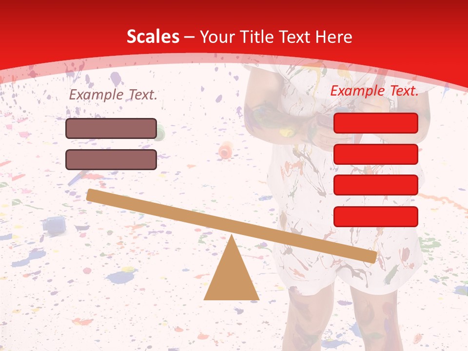 Full Body Colour Play PowerPoint Template