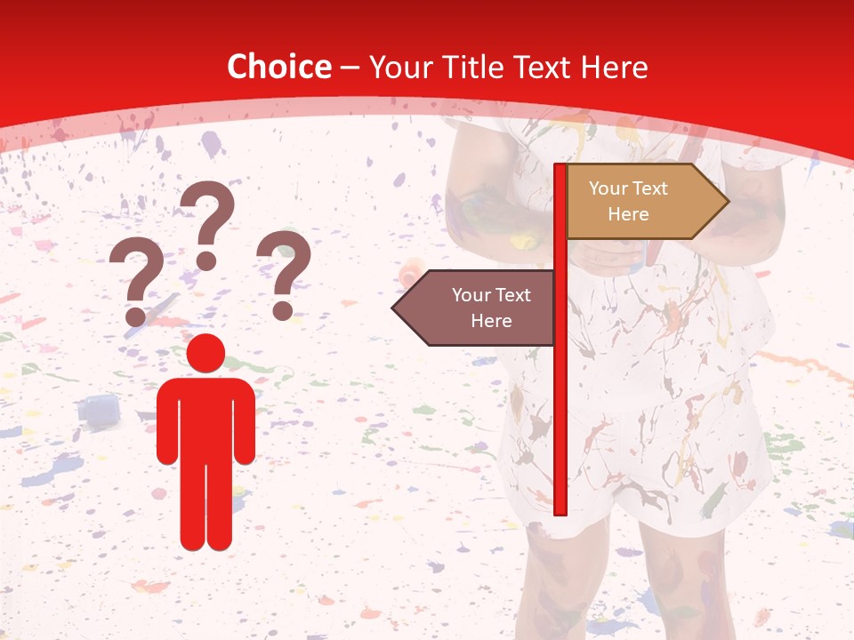 Full Body Colour Play PowerPoint Template