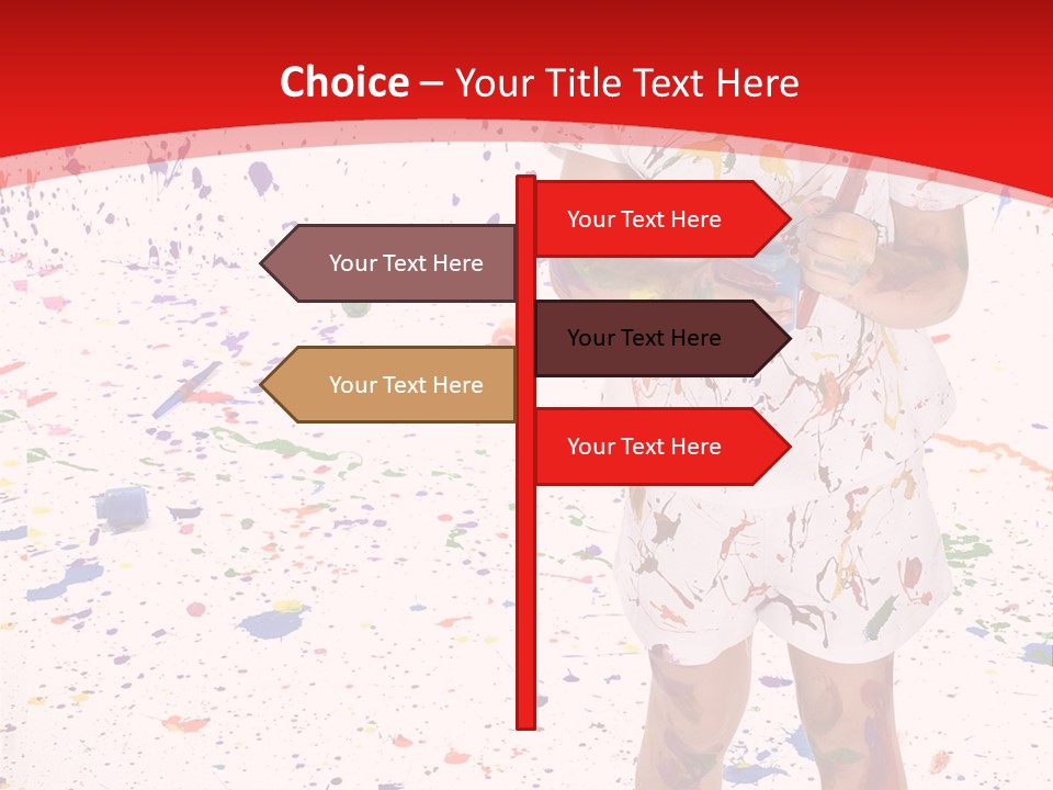 Full Body Colour Play PowerPoint Template