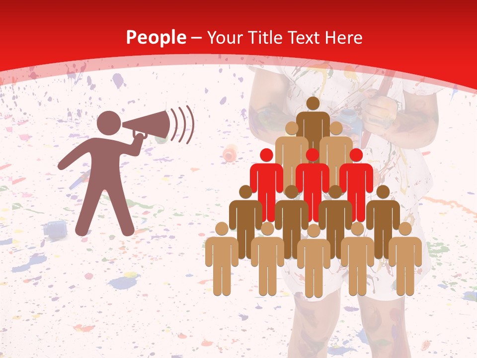 Full Body Colour Play PowerPoint Template