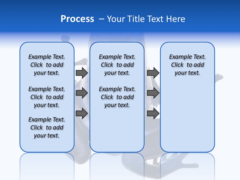 Blue Poison Arrow Frog Animal Dendrobates Azureus PowerPoint Template