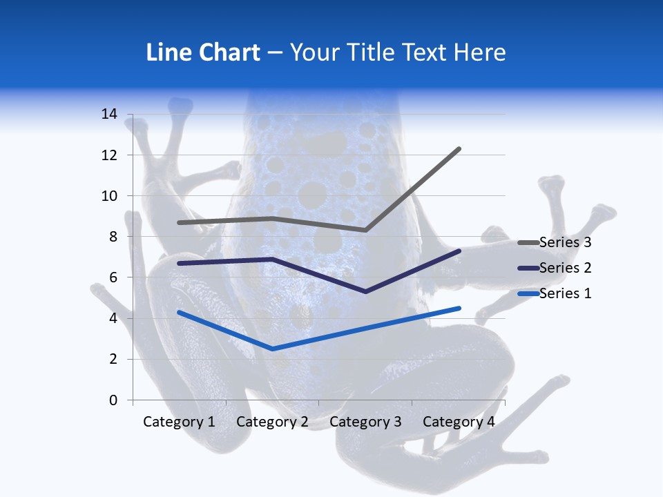Blue Poison Arrow Frog Animal Dendrobates Azureus PowerPoint Template