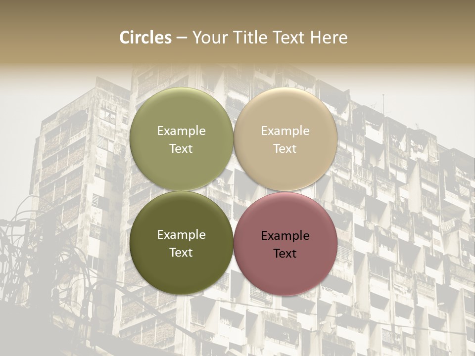 Flats English Damaged PowerPoint Template