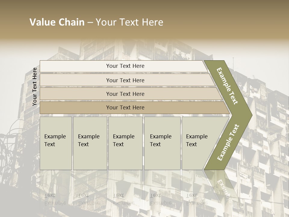 Flats English Damaged PowerPoint Template