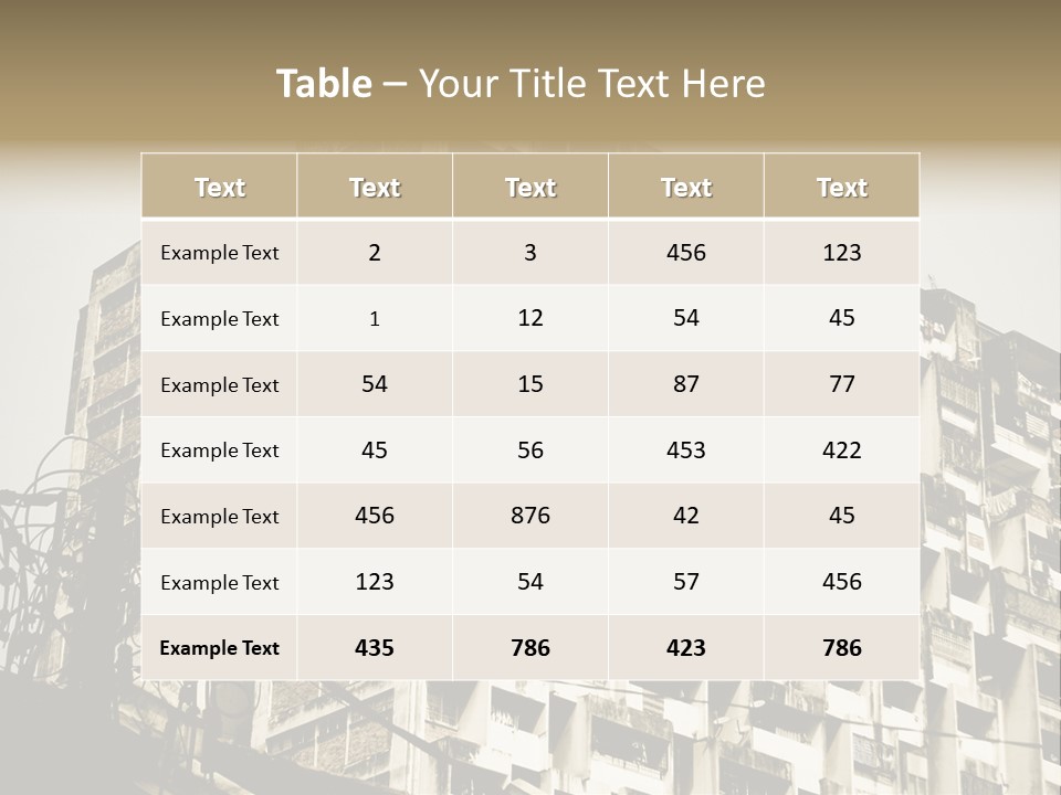 Flats English Damaged PowerPoint Template