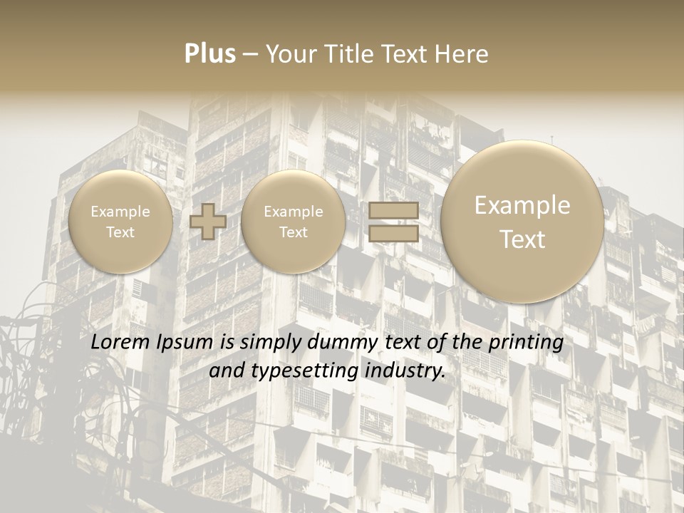 Flats English Damaged PowerPoint Template