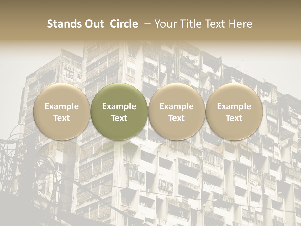 Flats English Damaged PowerPoint Template
