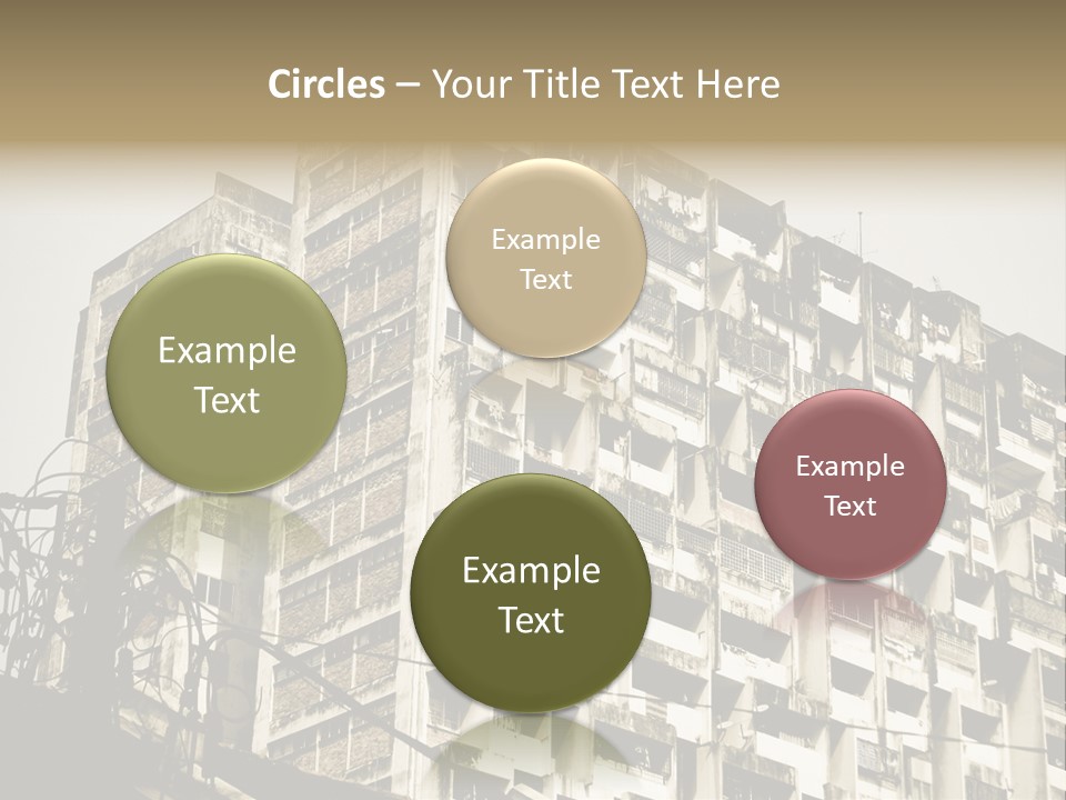Flats English Damaged PowerPoint Template