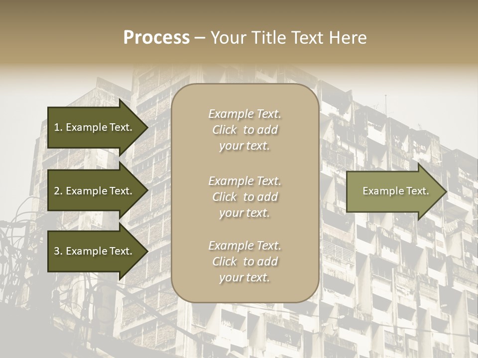 Flats English Damaged PowerPoint Template