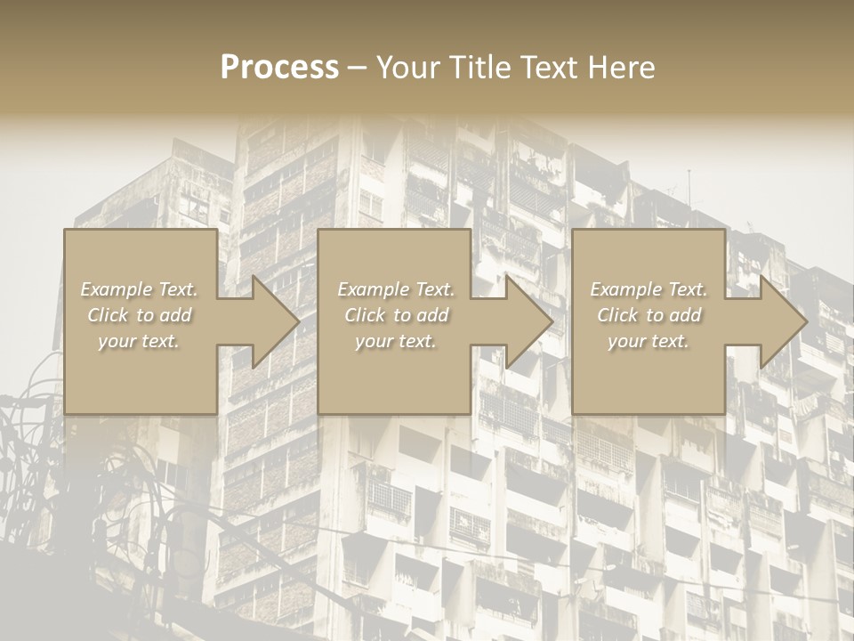 Flats English Damaged PowerPoint Template