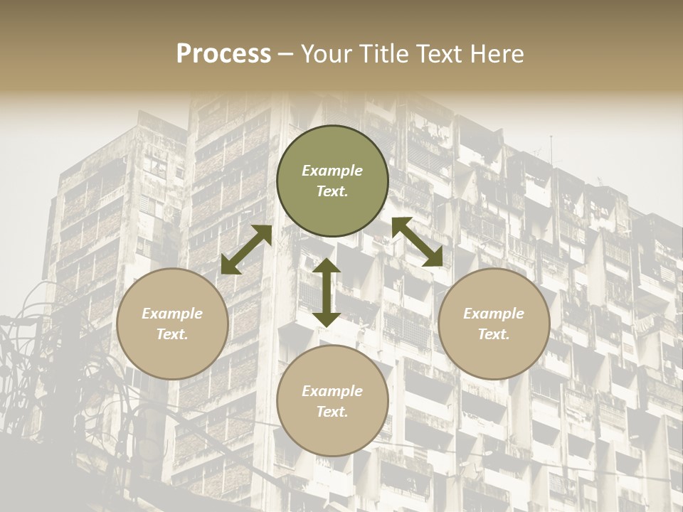 Flats English Damaged PowerPoint Template