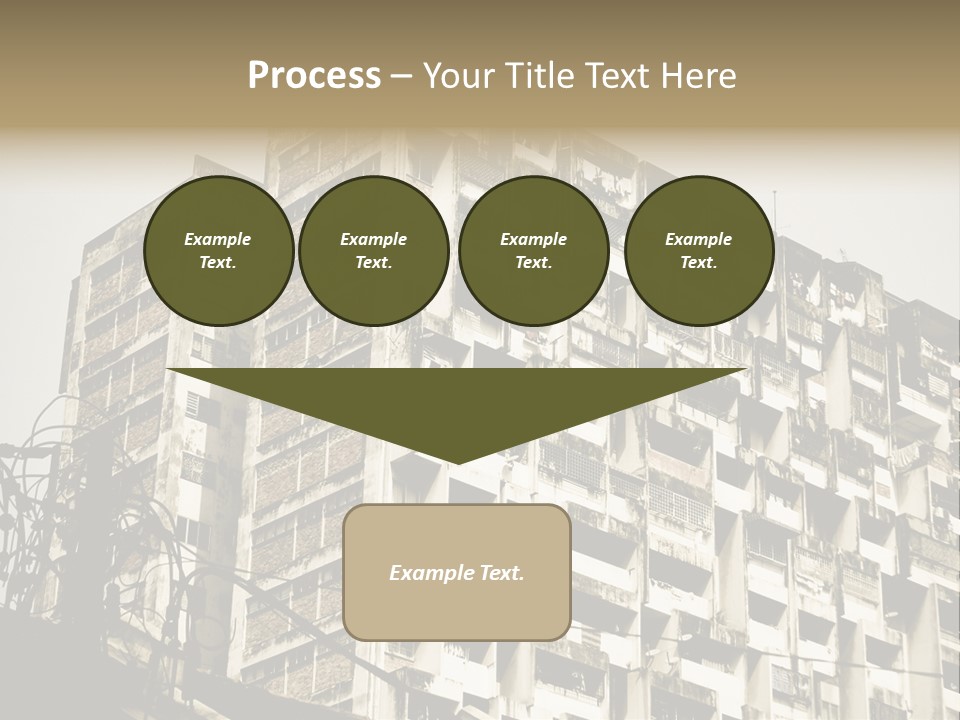 Flats English Damaged PowerPoint Template