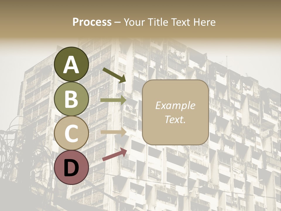 Flats English Damaged PowerPoint Template