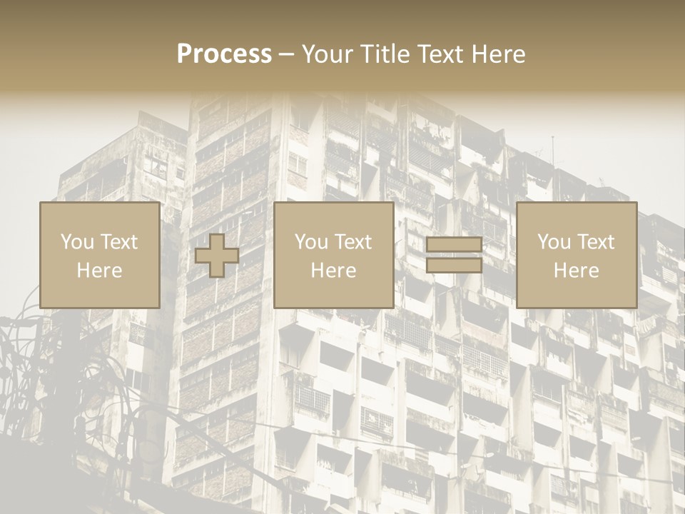 Flats English Damaged PowerPoint Template