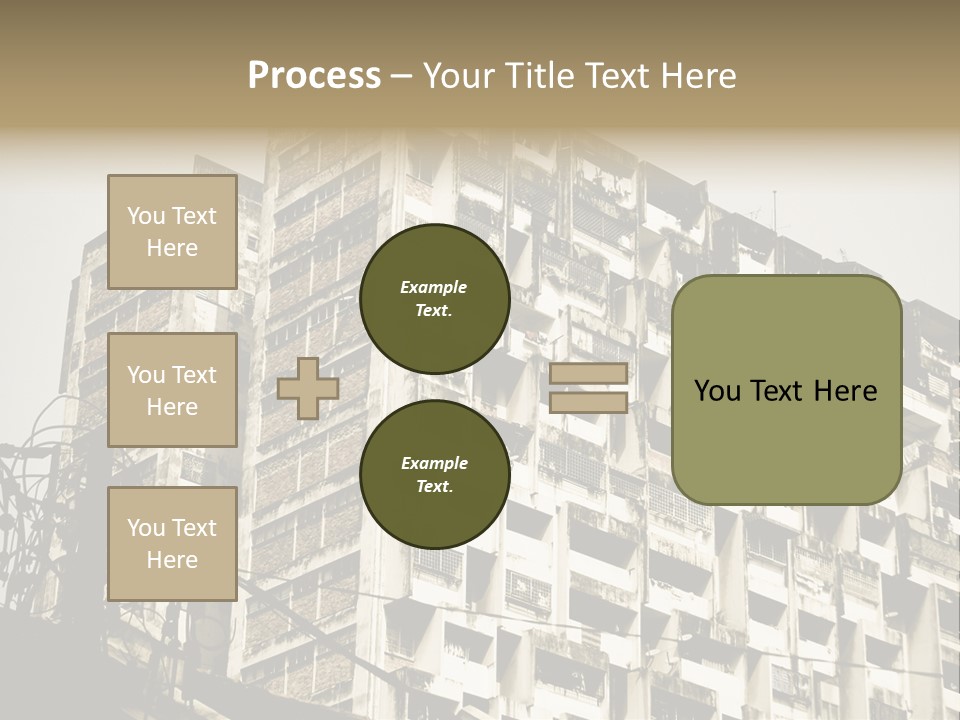 Flats English Damaged PowerPoint Template
