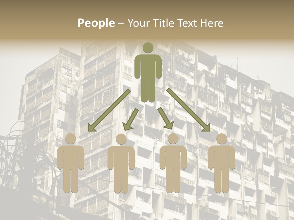 Flats English Damaged PowerPoint Template