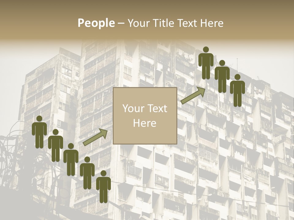 Flats English Damaged PowerPoint Template