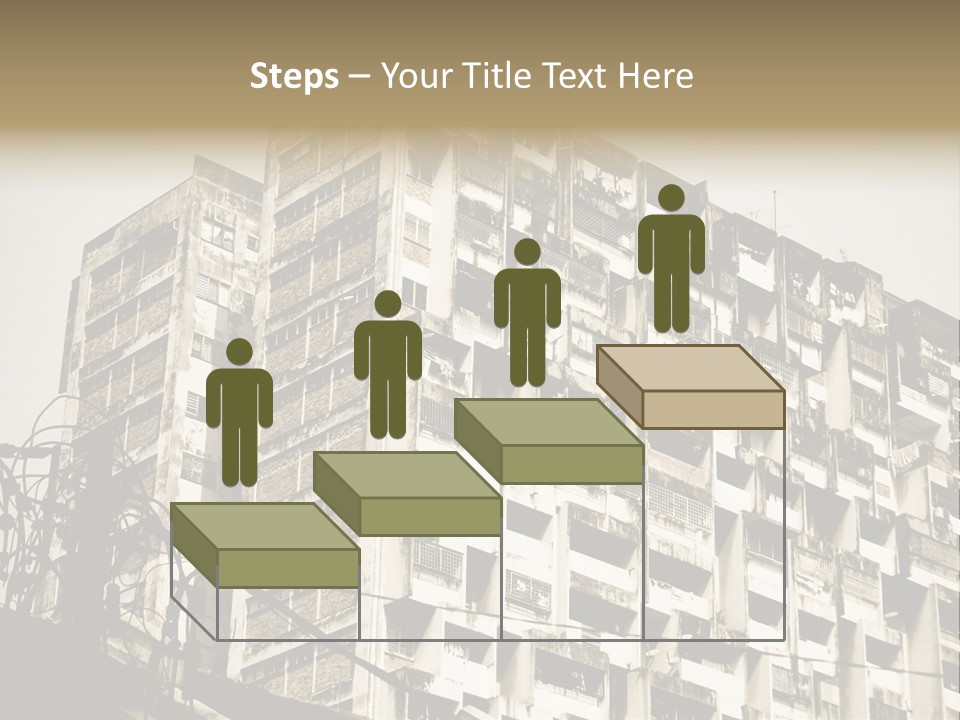 Flats English Damaged PowerPoint Template