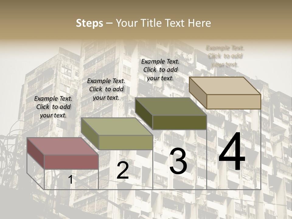Flats English Damaged PowerPoint Template