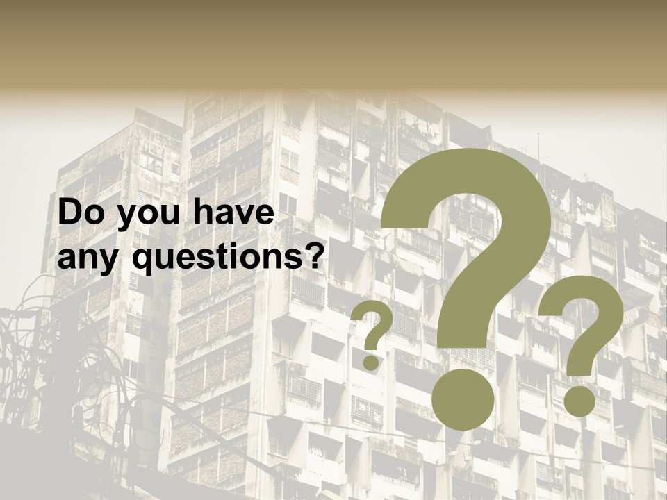 Flats English Damaged PowerPoint Template