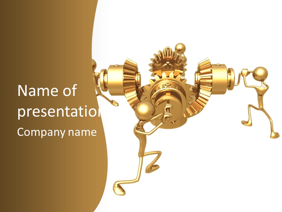 Idiom Art Gold PowerPoint Template